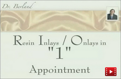 One appointment Inlays/Onlays; Durable, Economical, and Appreciated 1 One appointment Inlays/Onlays; Durable, Economical, and Appreciated