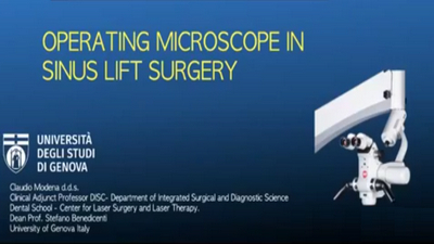 Operating Microscope in Sinus Lift Surgery 1 Operating Microscope in Sinus Lift Surgery